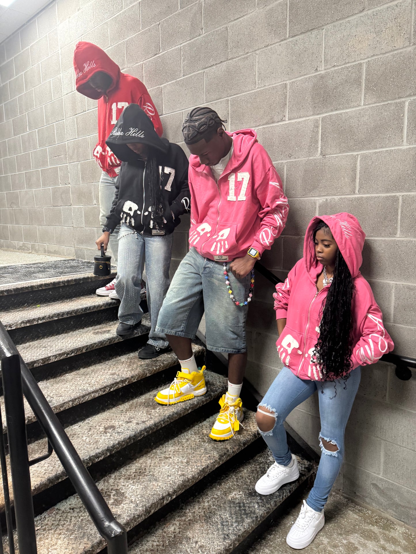 GRAFFITI ZIP UP (PINK)