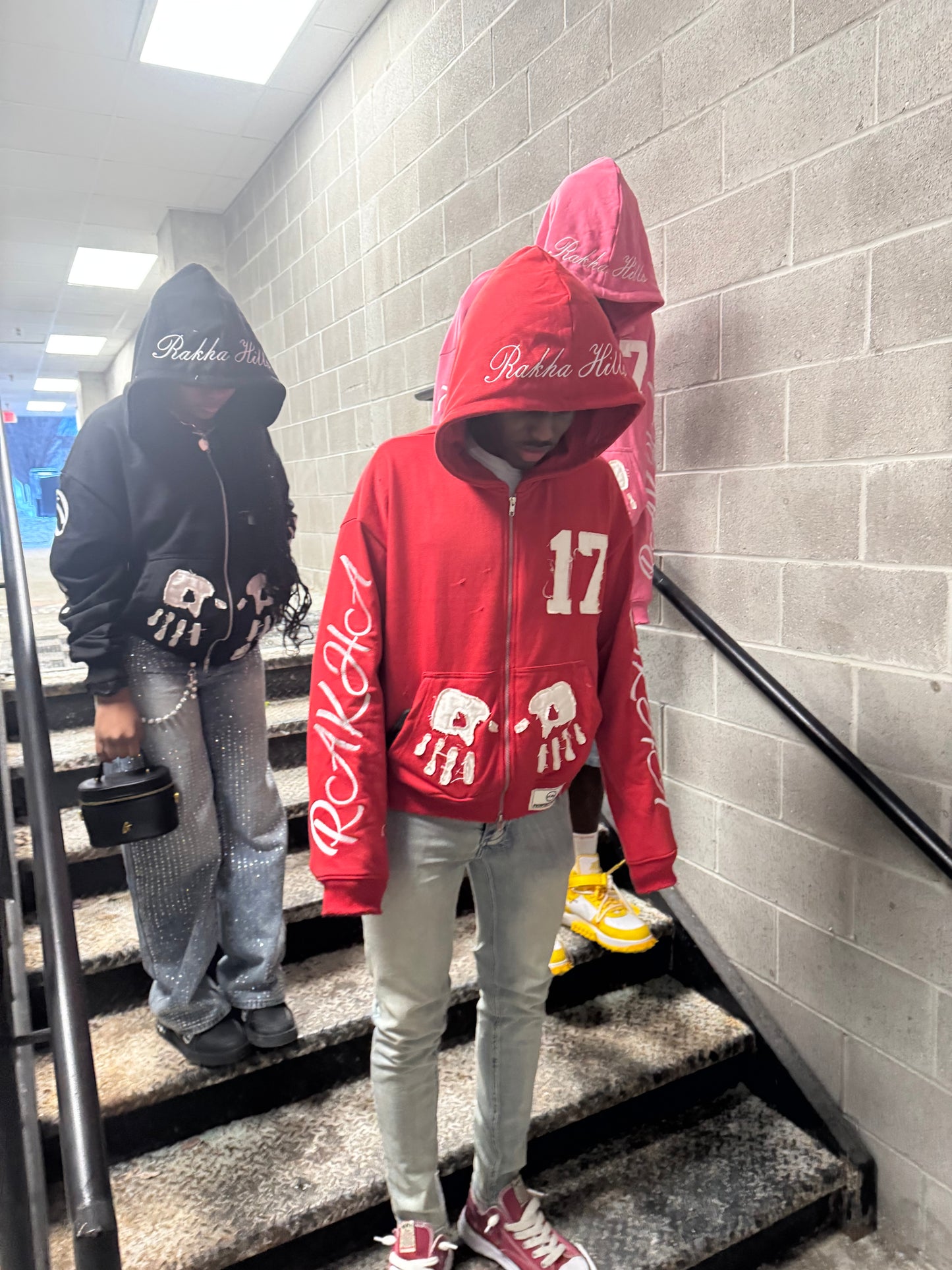 GRAFFITI ZIP UP (RED)